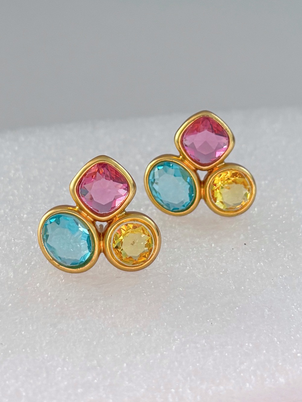 NWOT Julie Vos Kaleidoscopes Statement Stud Earring
